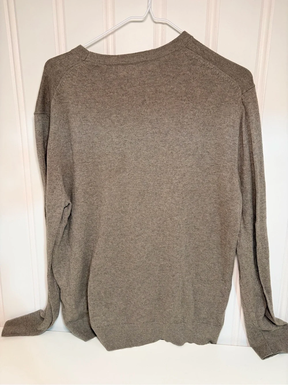 Banana Republic Men’s Crewneck Sweater — Taupe Heather